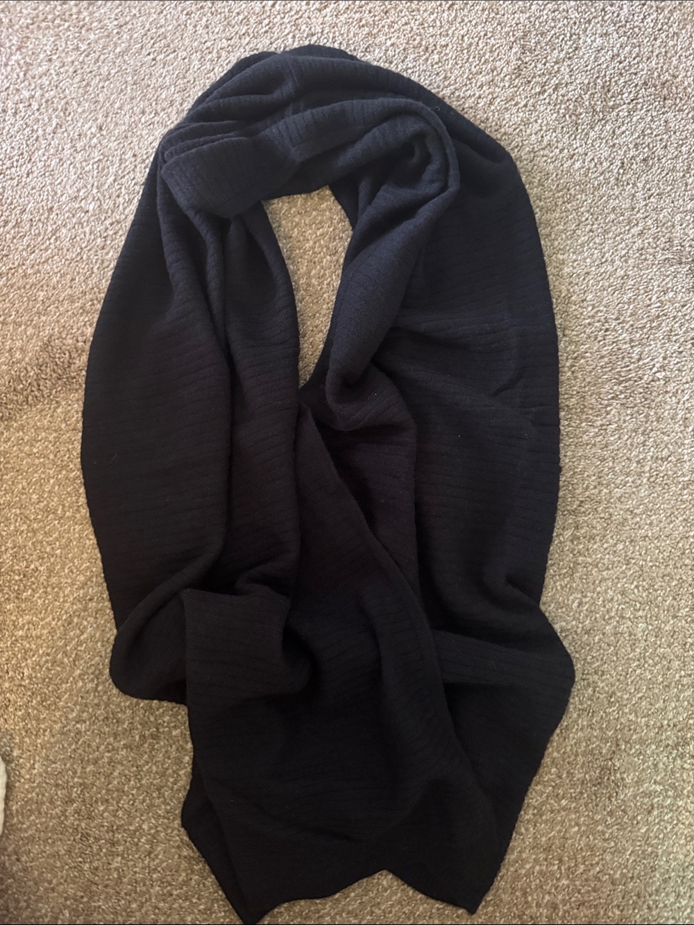 Source Unknown Black Men's Scarf